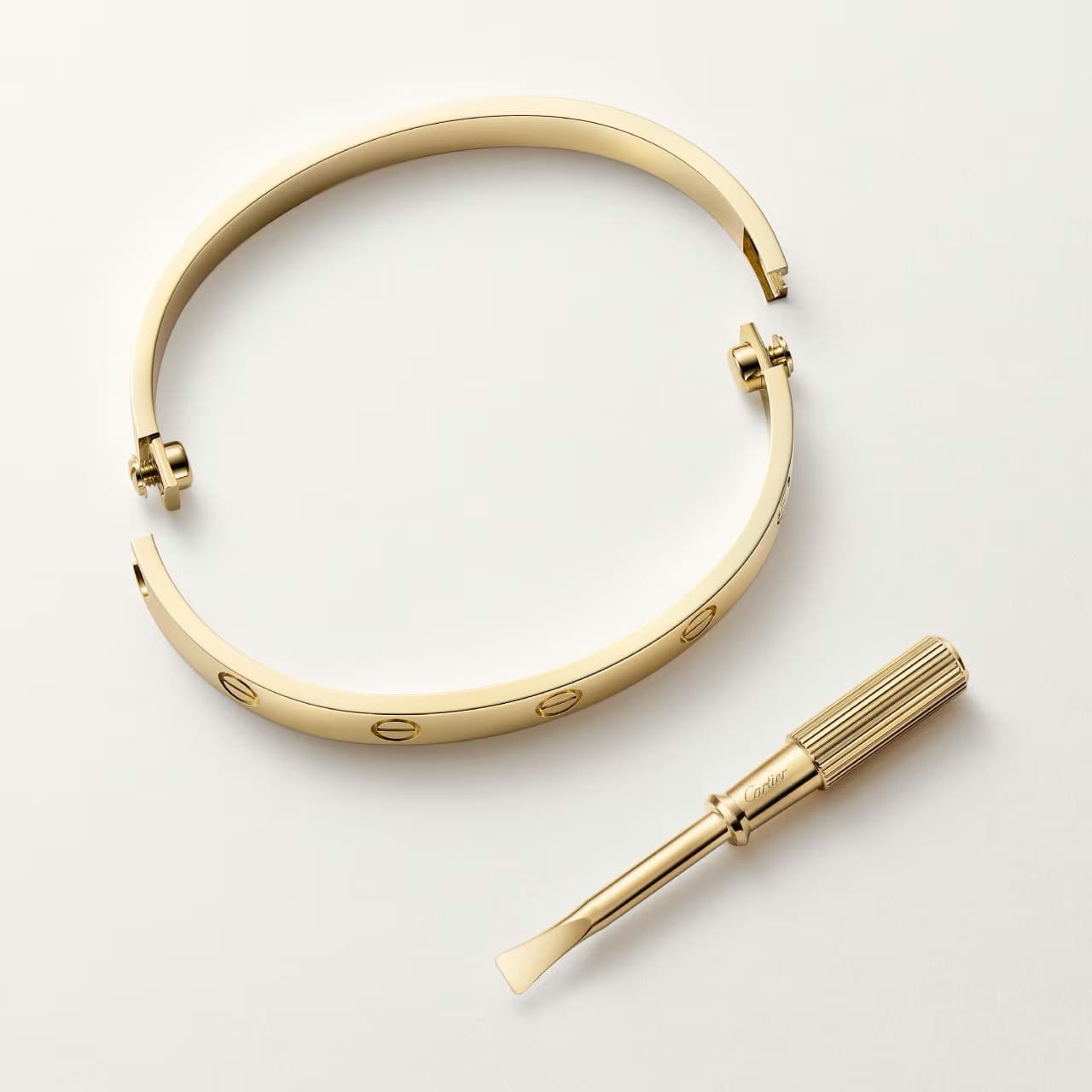 Cartier Bracelet Love Or Jaune — vue 3
