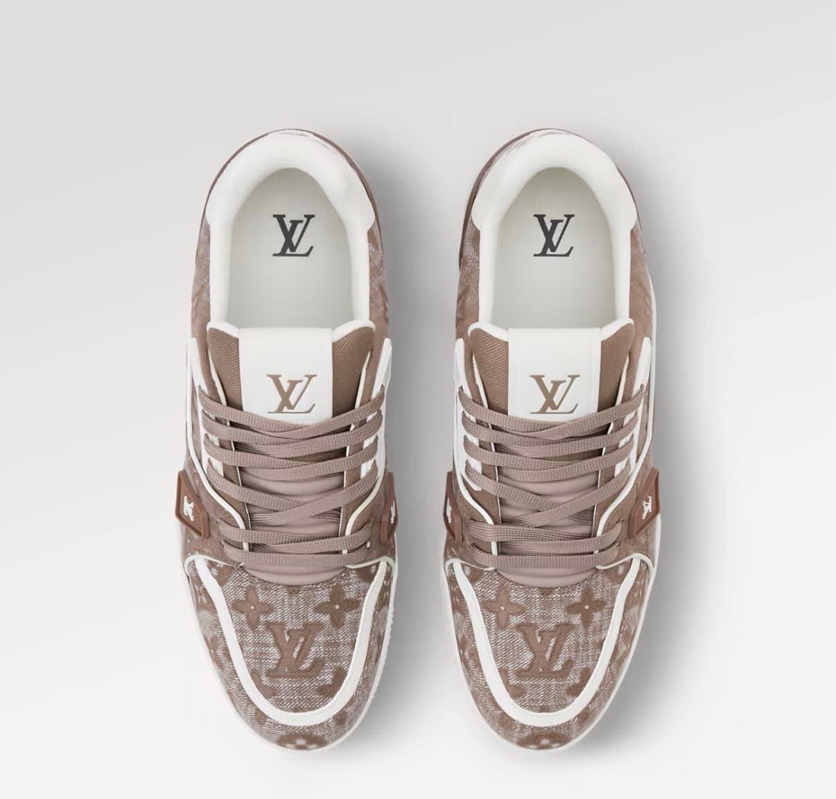Louis Vuitton Sneakers Trainer Marron — vue 3