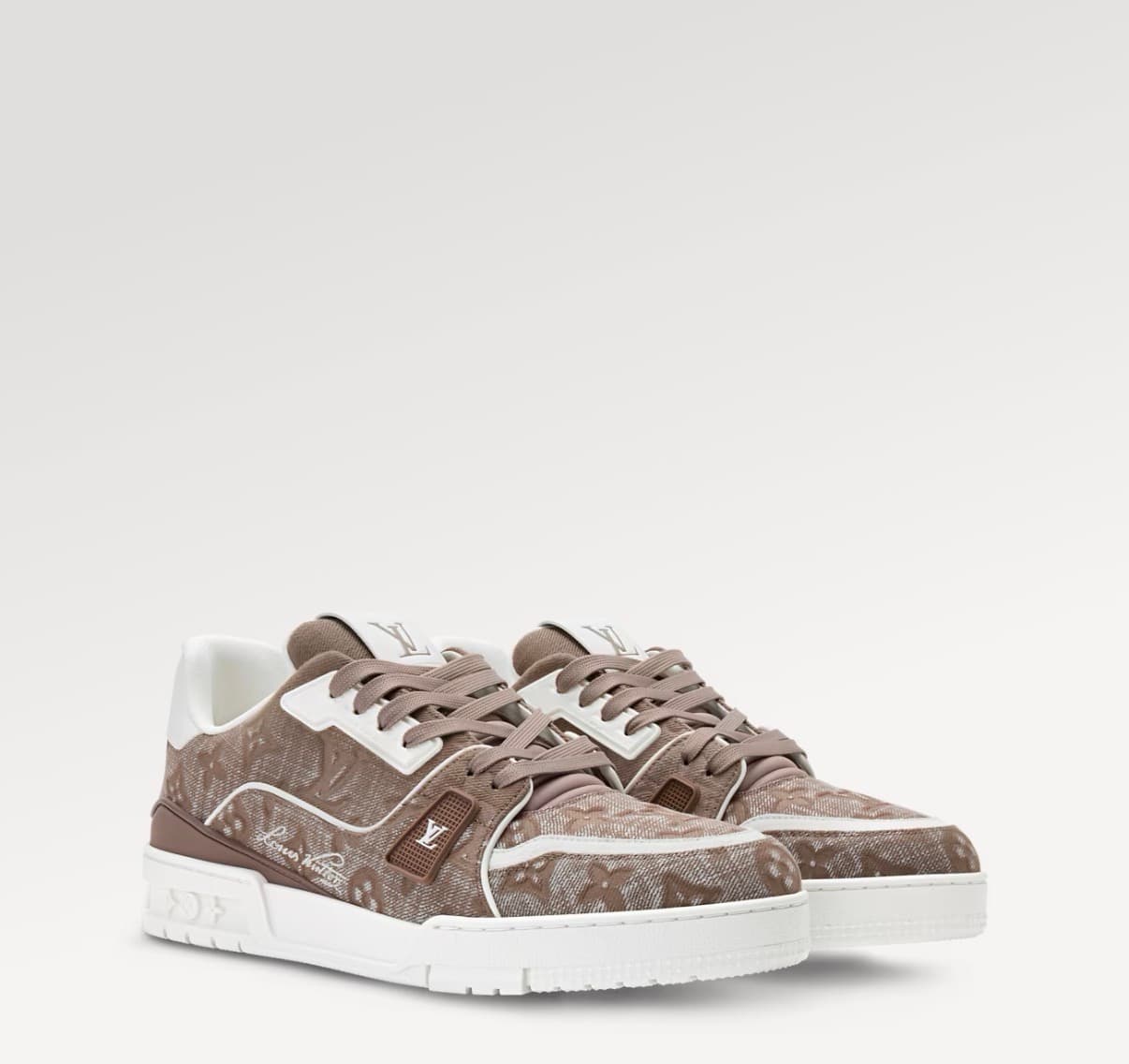 Louis Vuitton Sneakers Trainer Marron — vue 5