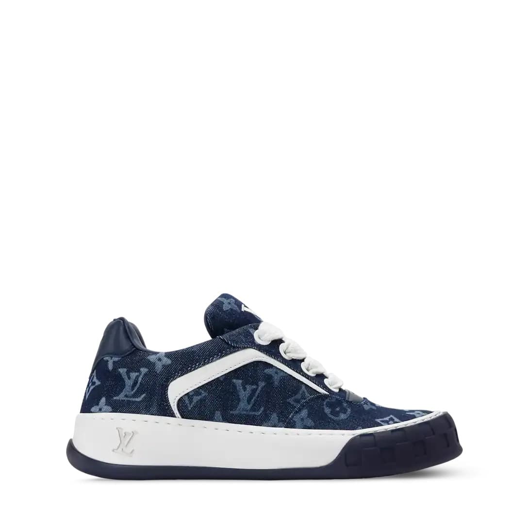 Louis Vuitton Sneakers Tilted Bleu • blanc
