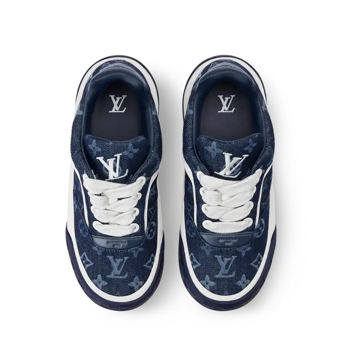 Louis Vuitton Sneakers Tilted Bleu • blanc — vue 4
