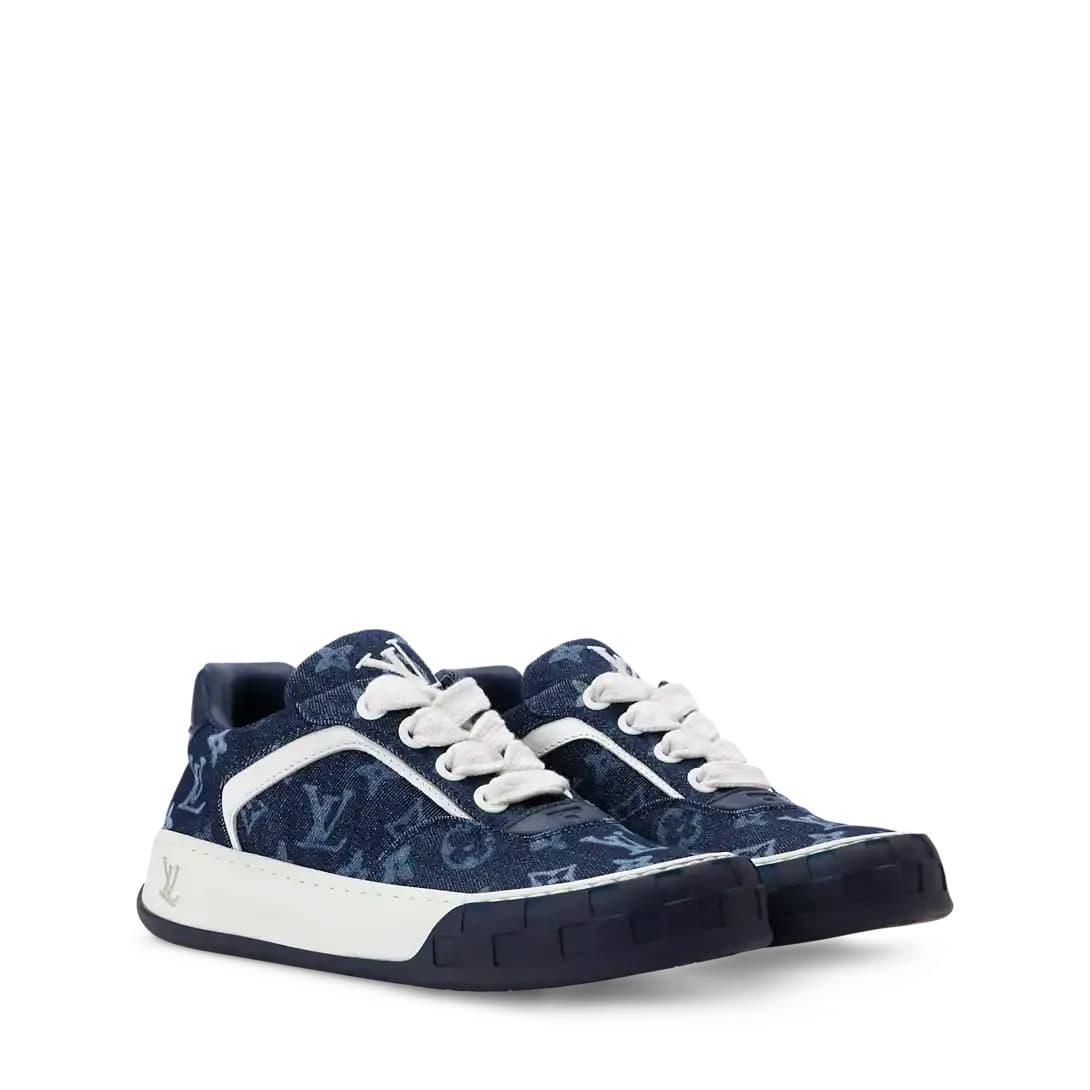 Louis Vuitton Sneakers Tilted Bleu • blanc — vue 5