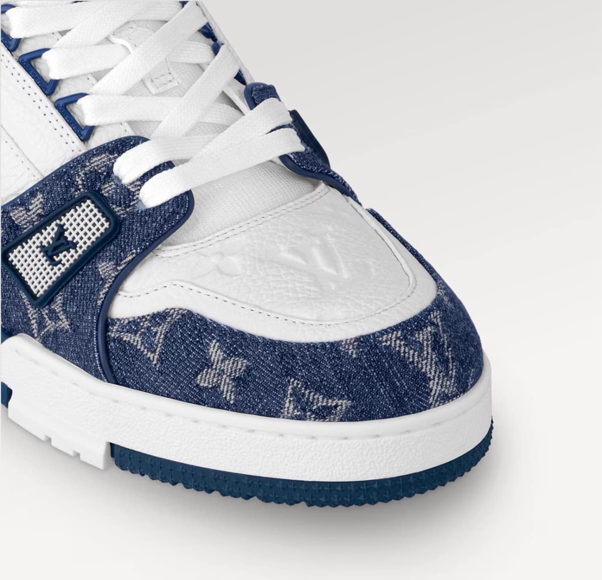 Louis Vuitton Sneakers Trainer Bleu • Blanc — vue 2