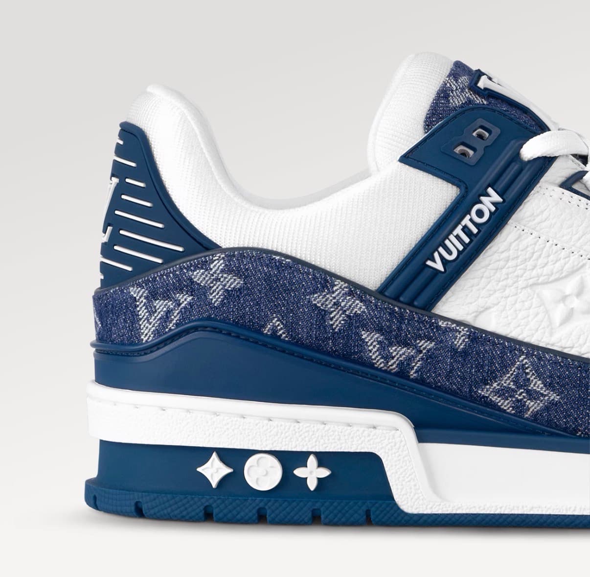 Louis Vuitton Sneakers Trainer Bleu • Blanc — vue 4