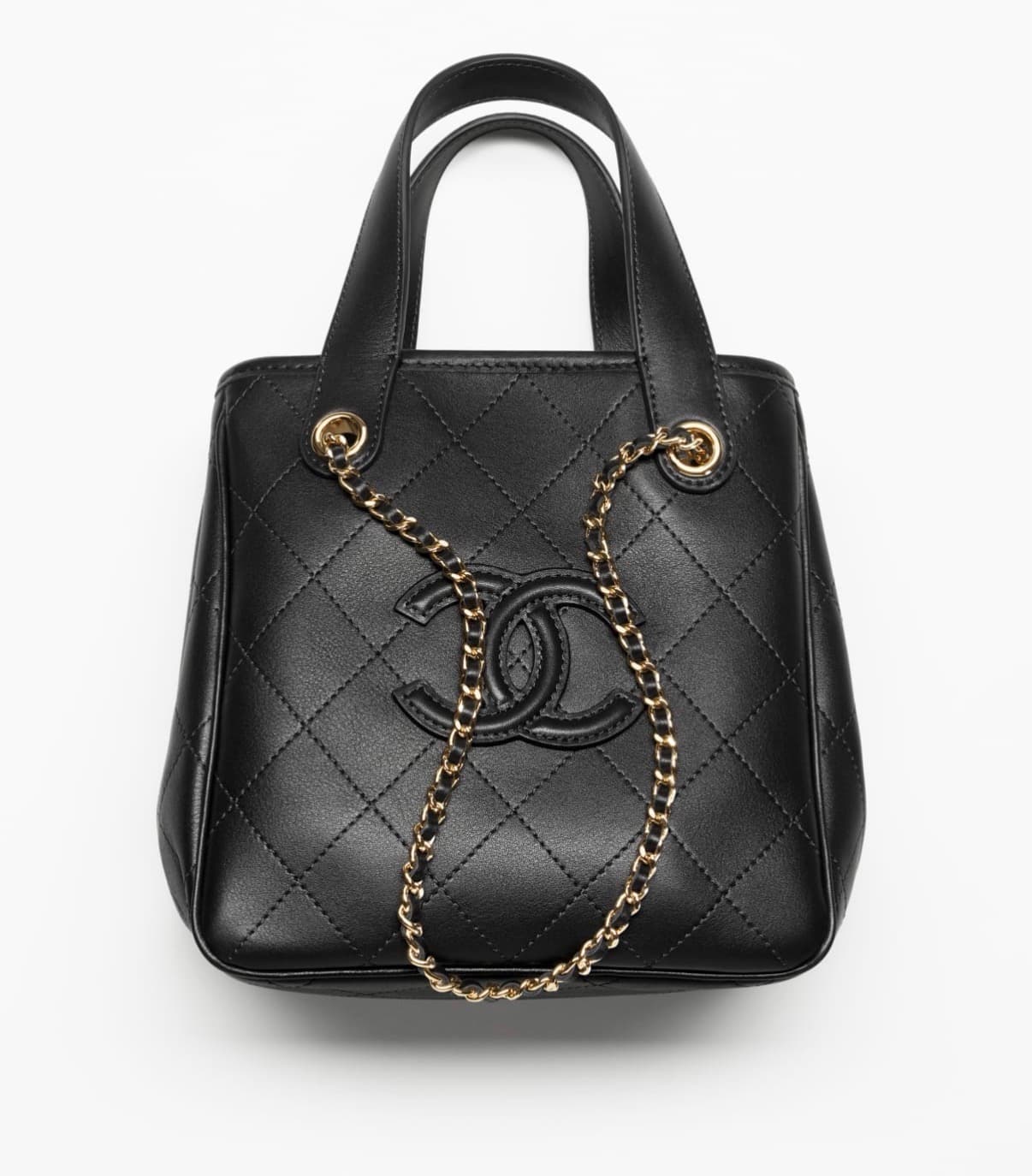 Chanel Mini Cabas Veau & Métal doré