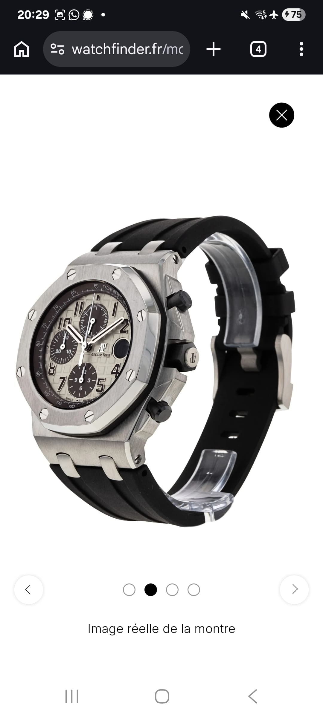Audemars Piguet Royal Oak Offshore Cadran Ivoire Arabe 42mm — vue 4