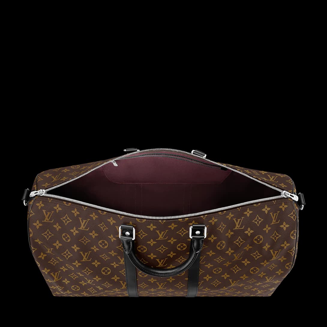 Louis Vuitton Sac Keepall Bandoulière 55 Black — vue 2