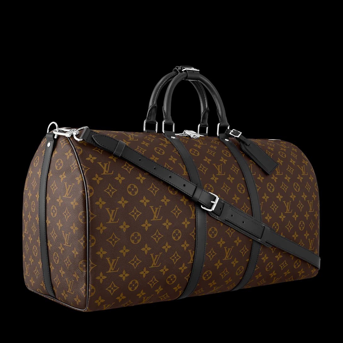 Louis Vuitton Sac Keepall Bandoulière 55 Black — vue 3