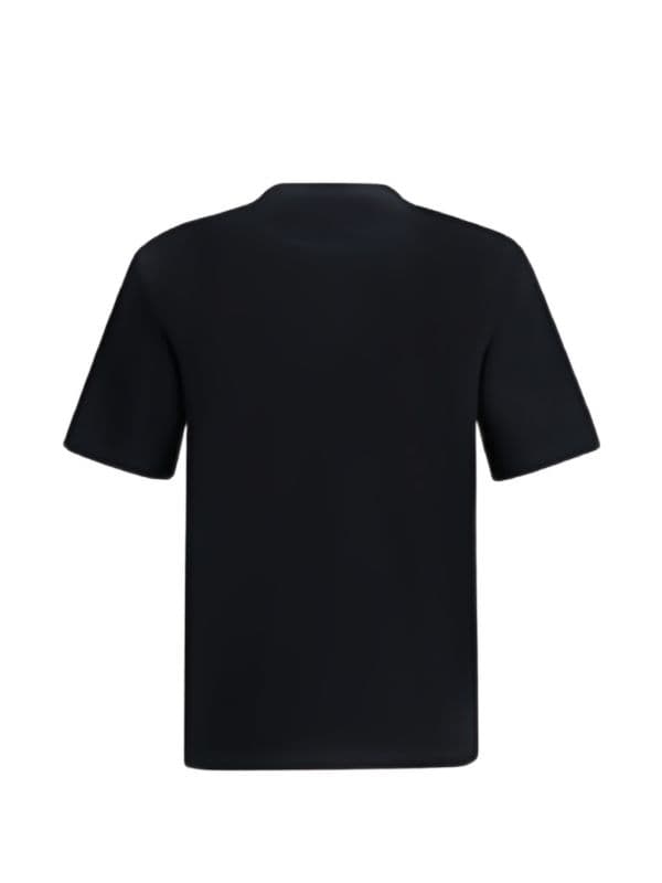 Prada t-shirt à Logo Appliqué Black — vue 2