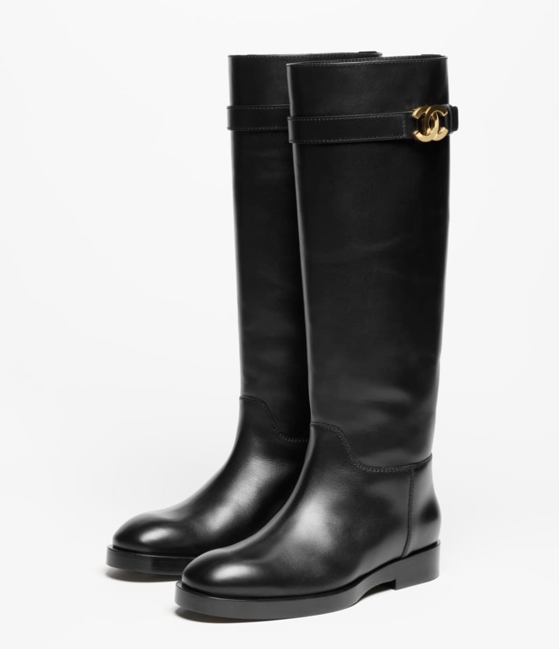 Chanel Botte Veau Noir — vue 2