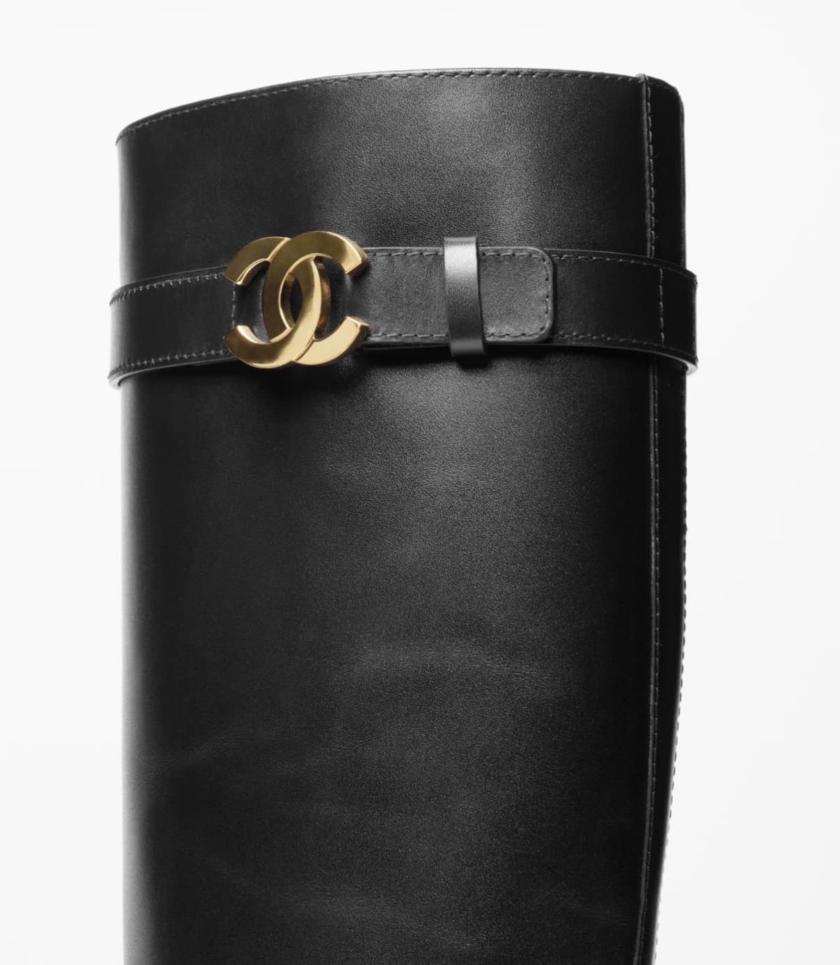 Chanel Botte Veau Noir — vue 3