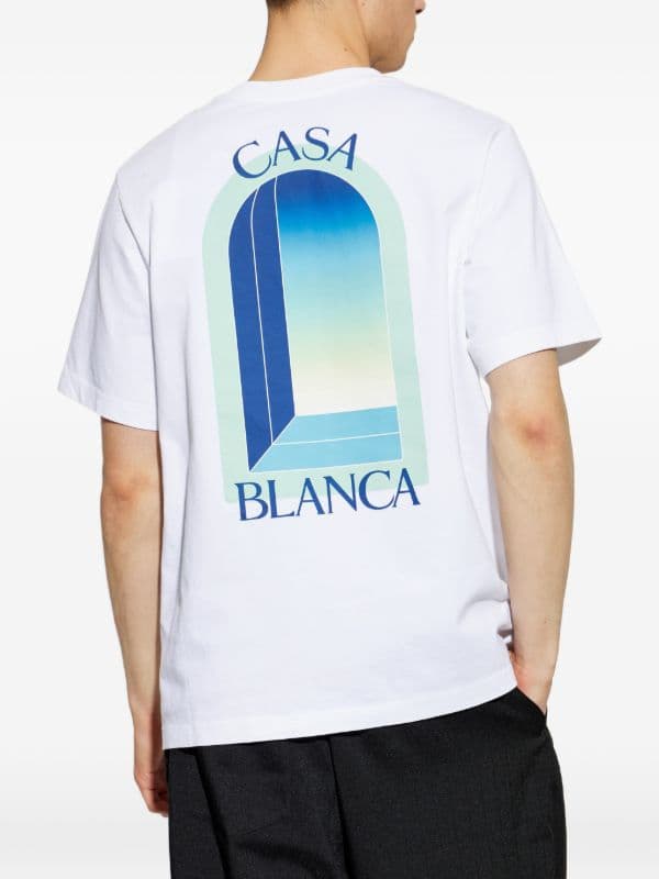 Casablanca t-shirt Arches à Imprimé Graphique Blanc — vue 3