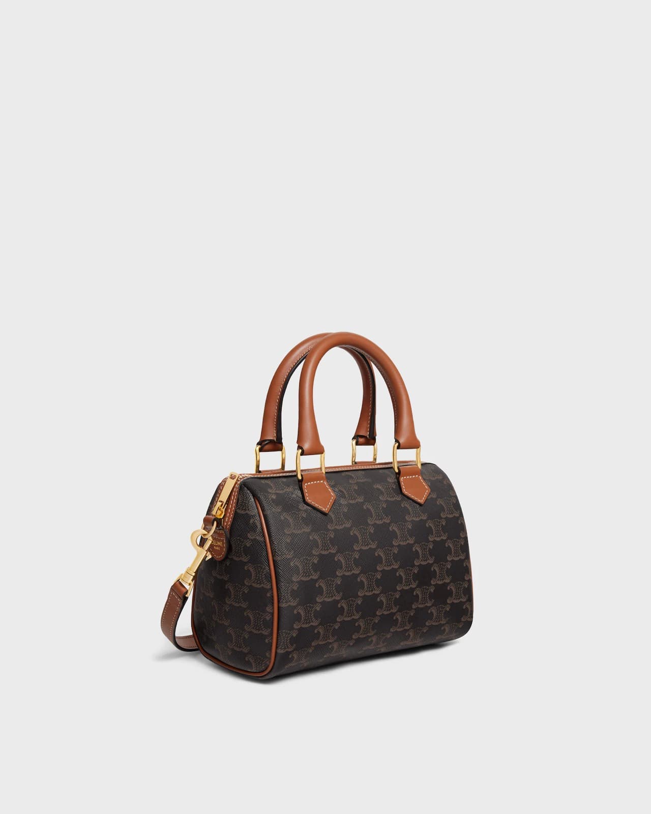 Céline Boston Petit Modèle Toile Triomphe et Veau — vue 2