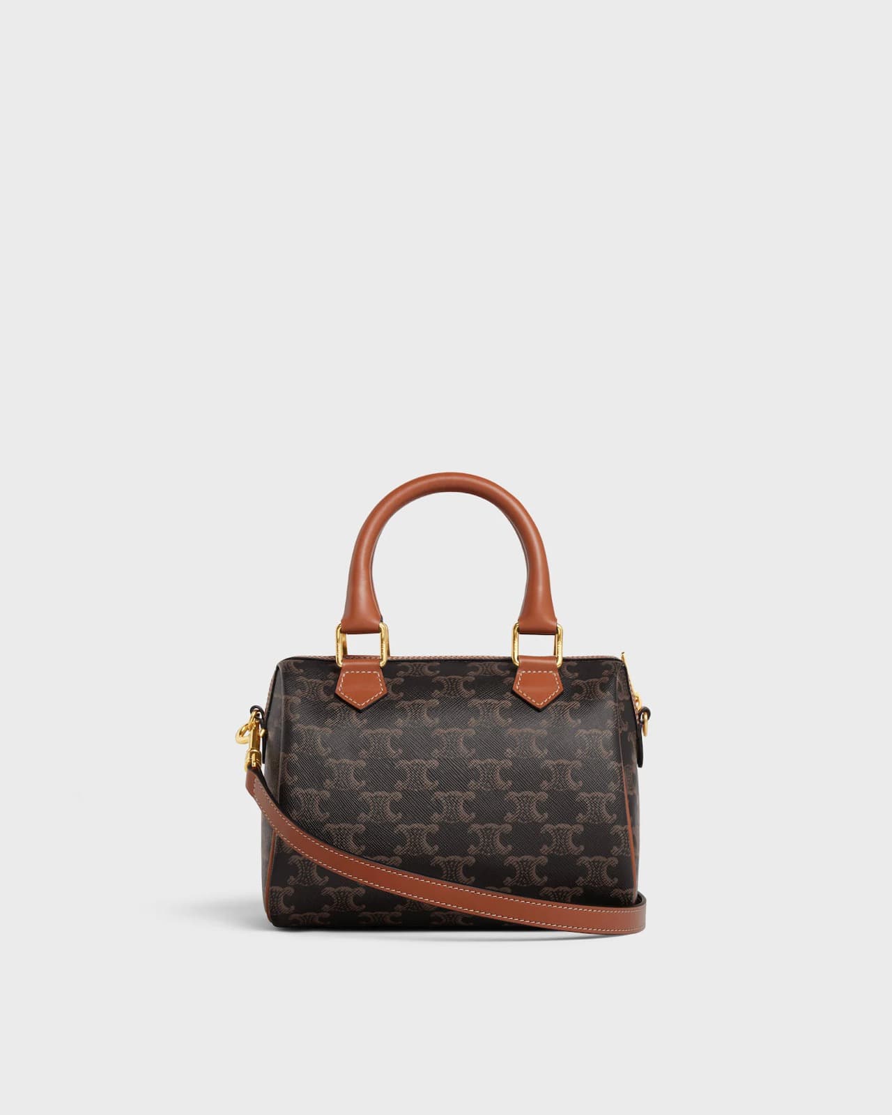 Céline Boston Petit Modèle Toile Triomphe et Veau — vue 3