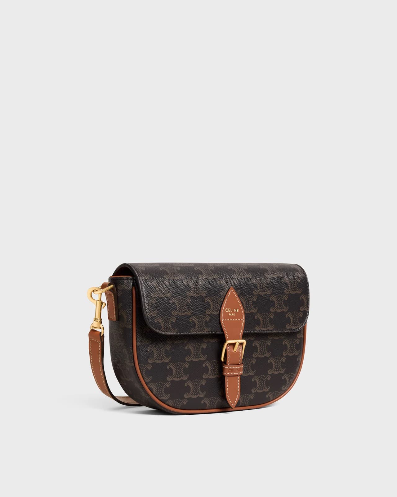 CÉLINE SAC FOLCO SHOULDER TOILE TRIOMPHE ET VEAU — vue 2