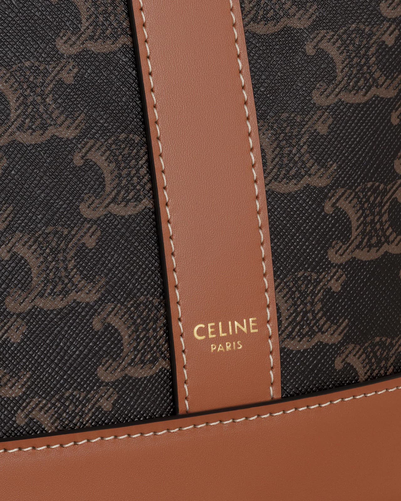 CÉLINE SEAU PETIT MODÈLE TOILE TRIOMPHE ET VEAU — vue 4