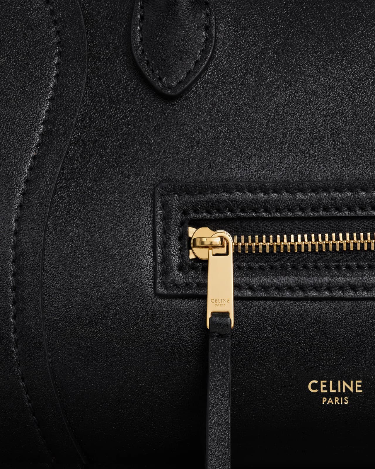 CÉLINE LUGGAGE PETIT MODÈLE AGNEAU BRILLANT SOUPLE — vue 4