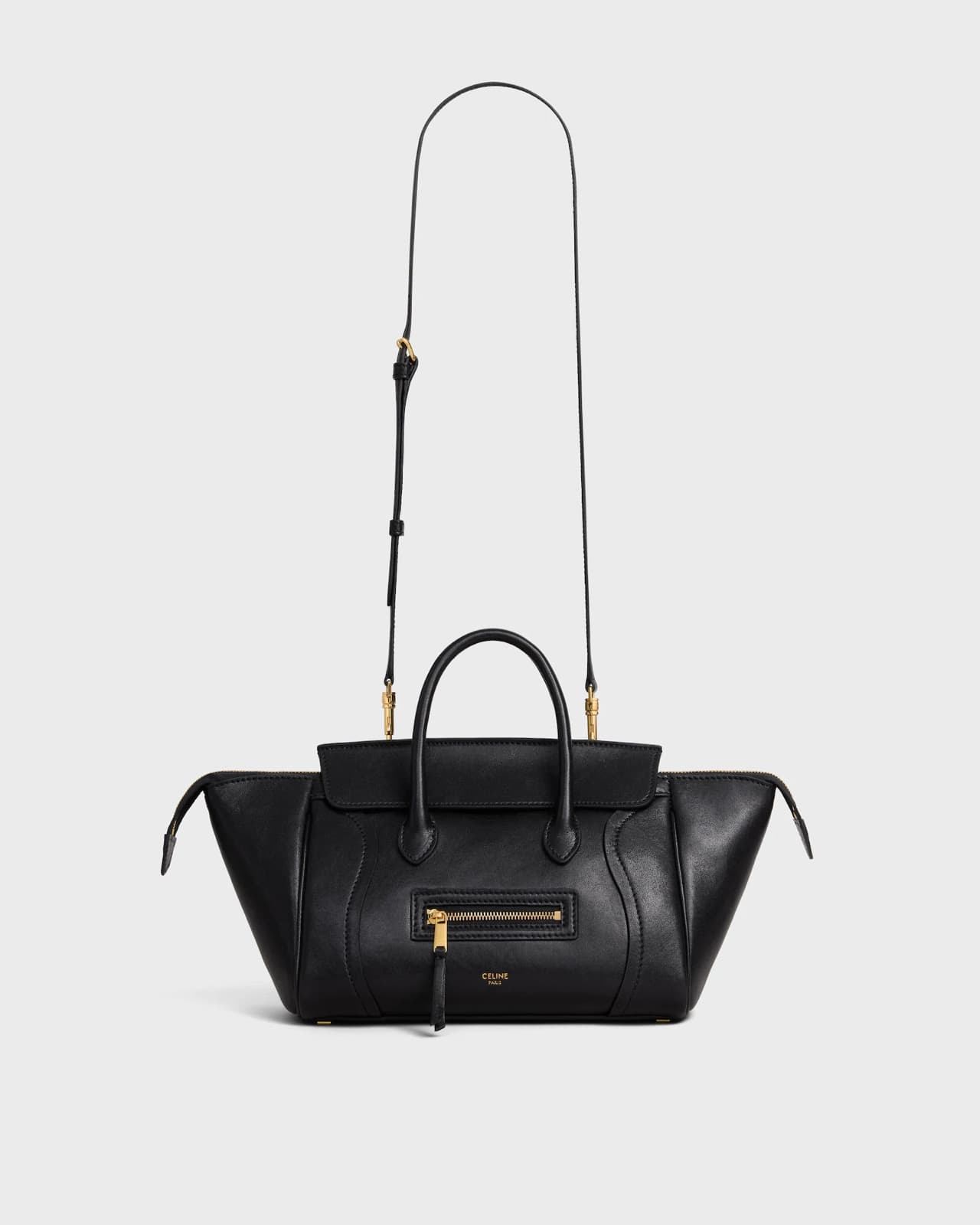 CÉLINE LUGGAGE PETIT MODÈLE AGNEAU BRILLANT SOUPLE — vue 5