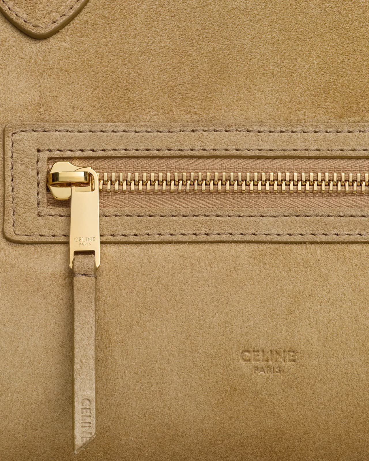CÉLINE NEW LUGGAGE MOYEN MODÈLE VEAU FAÇON VELOUR — vue 4