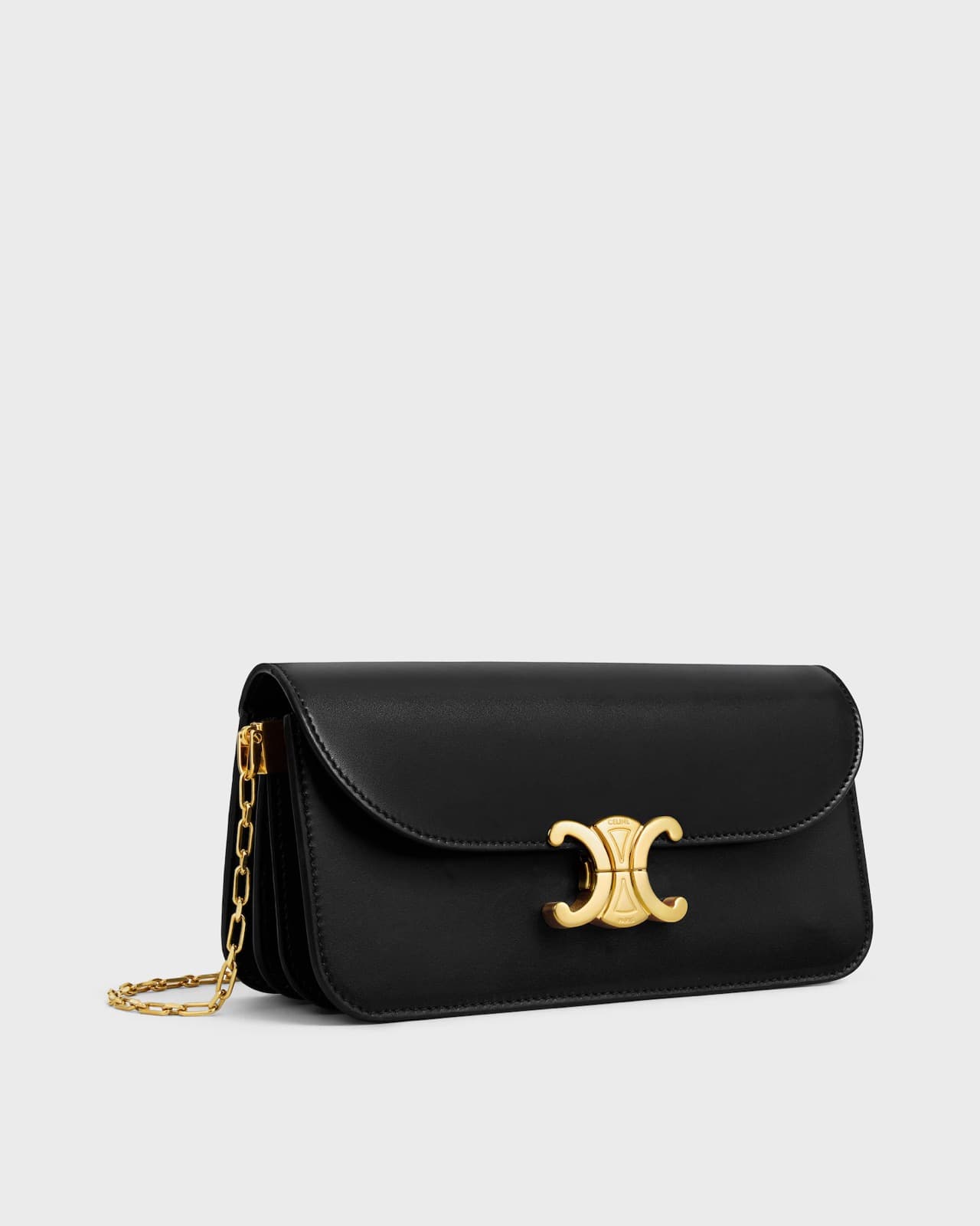CÉLINE TRIOMPHE CHAÎNE PETIT MODÈLE VEAU BRILLANT — vue 2