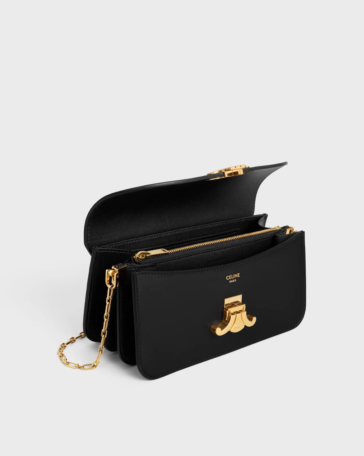 CÉLINE TRIOMPHE CHAÎNE PETIT MODÈLE VEAU BRILLANT — vue 4