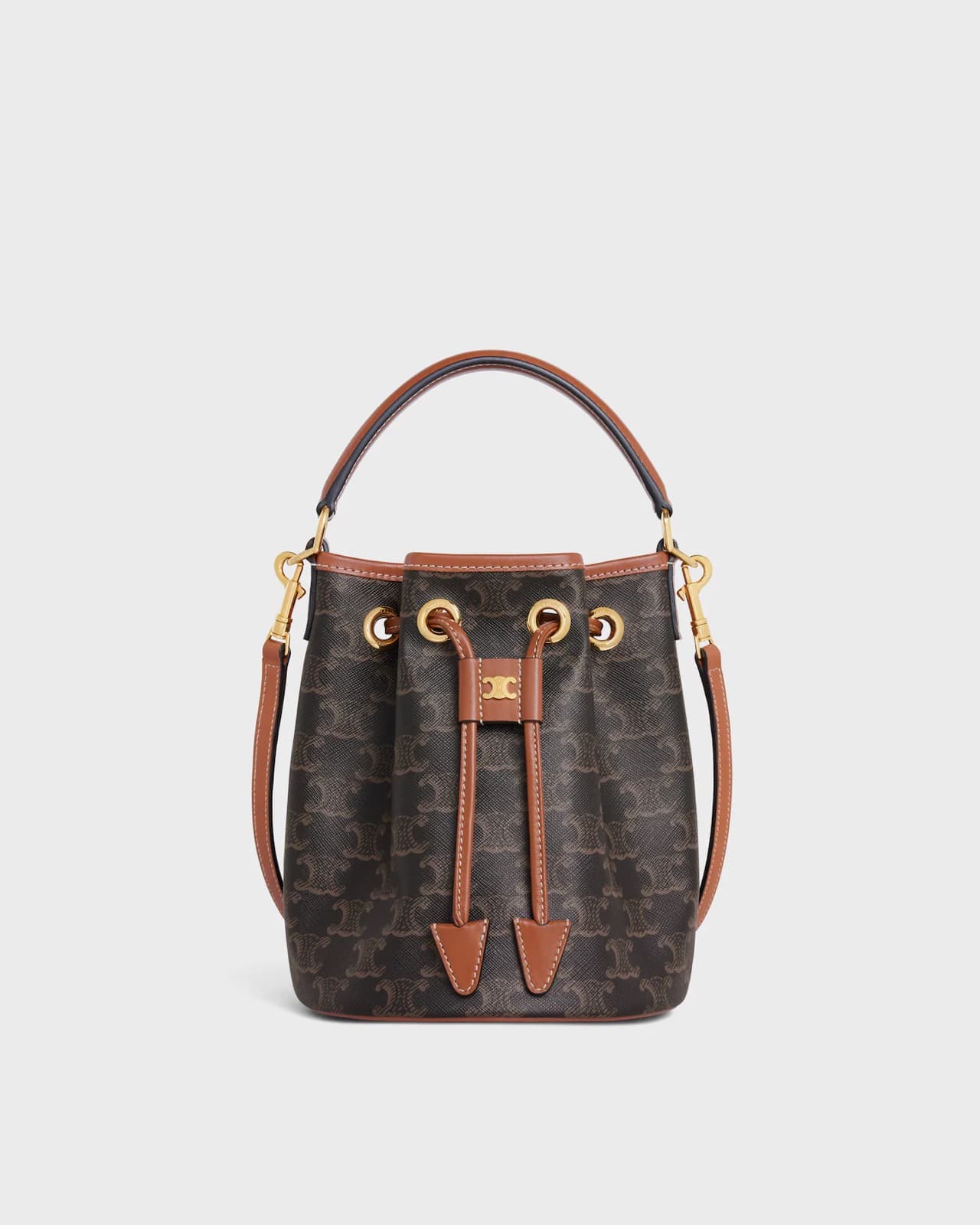 CÉLINE SAC CLARA TEEN TOILE TRIOMPHE ET VEAU