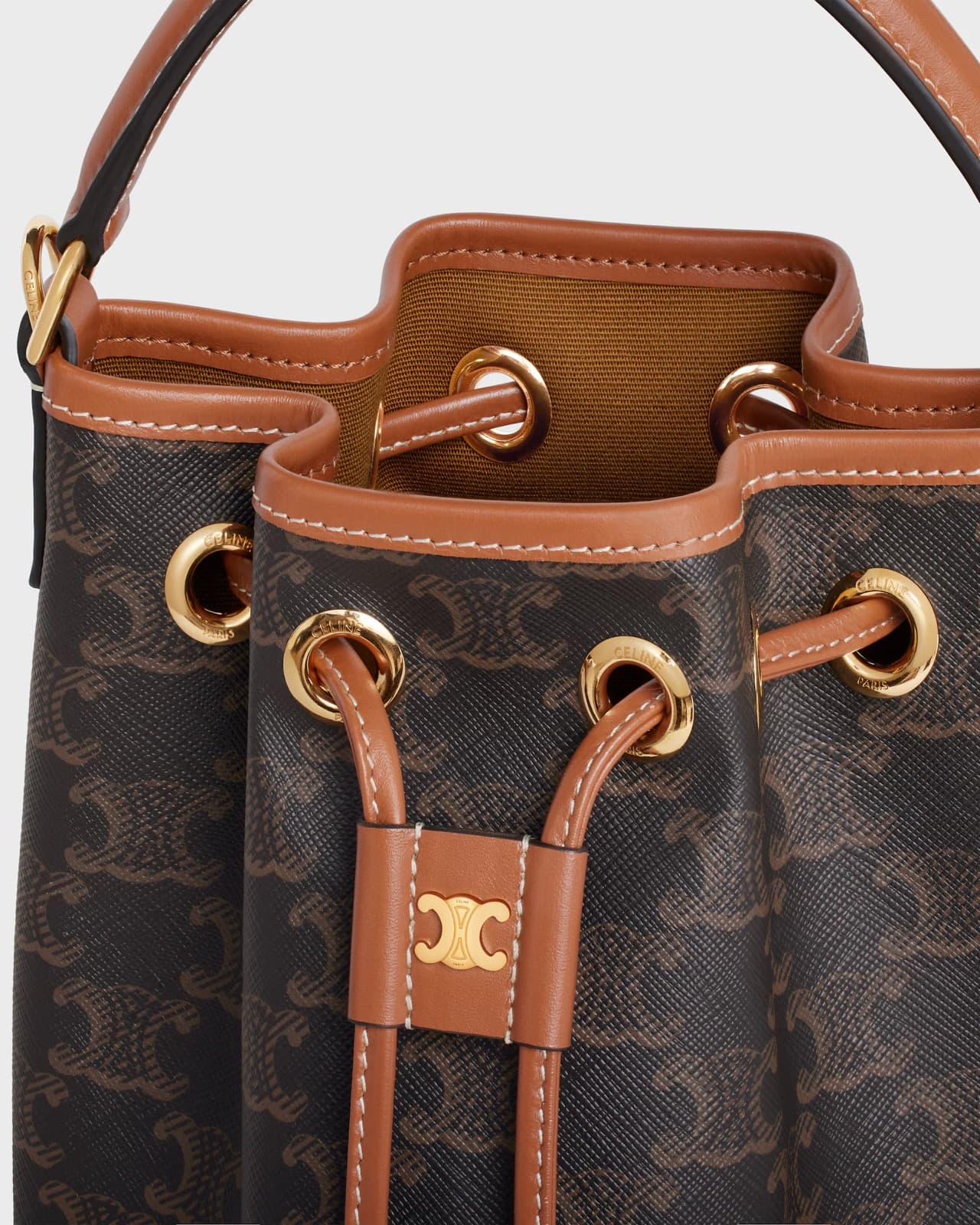 CÉLINE SAC CLARA TEEN TOILE TRIOMPHE ET VEAU — vue 4