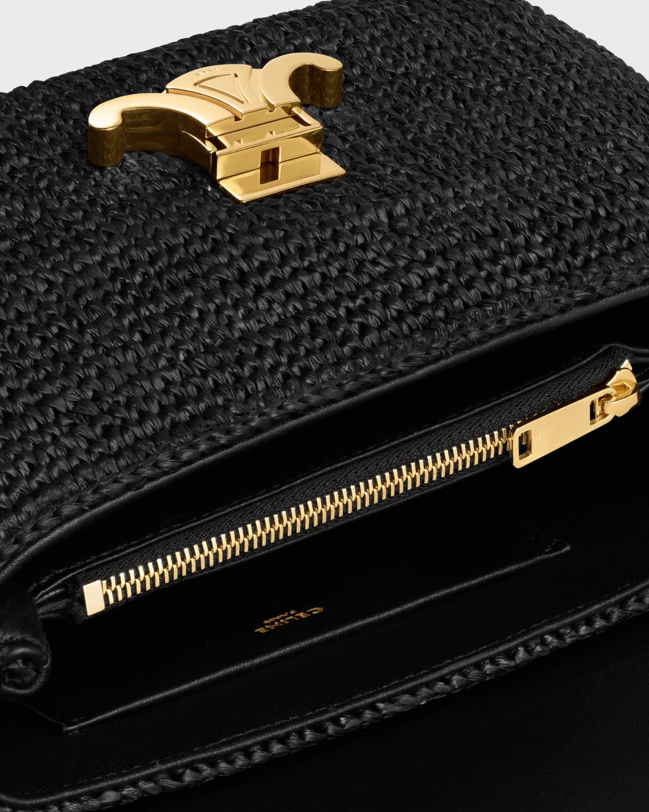 CÉLINE SAC NINO TEEN RAPHIA ET VEAU — vue 4