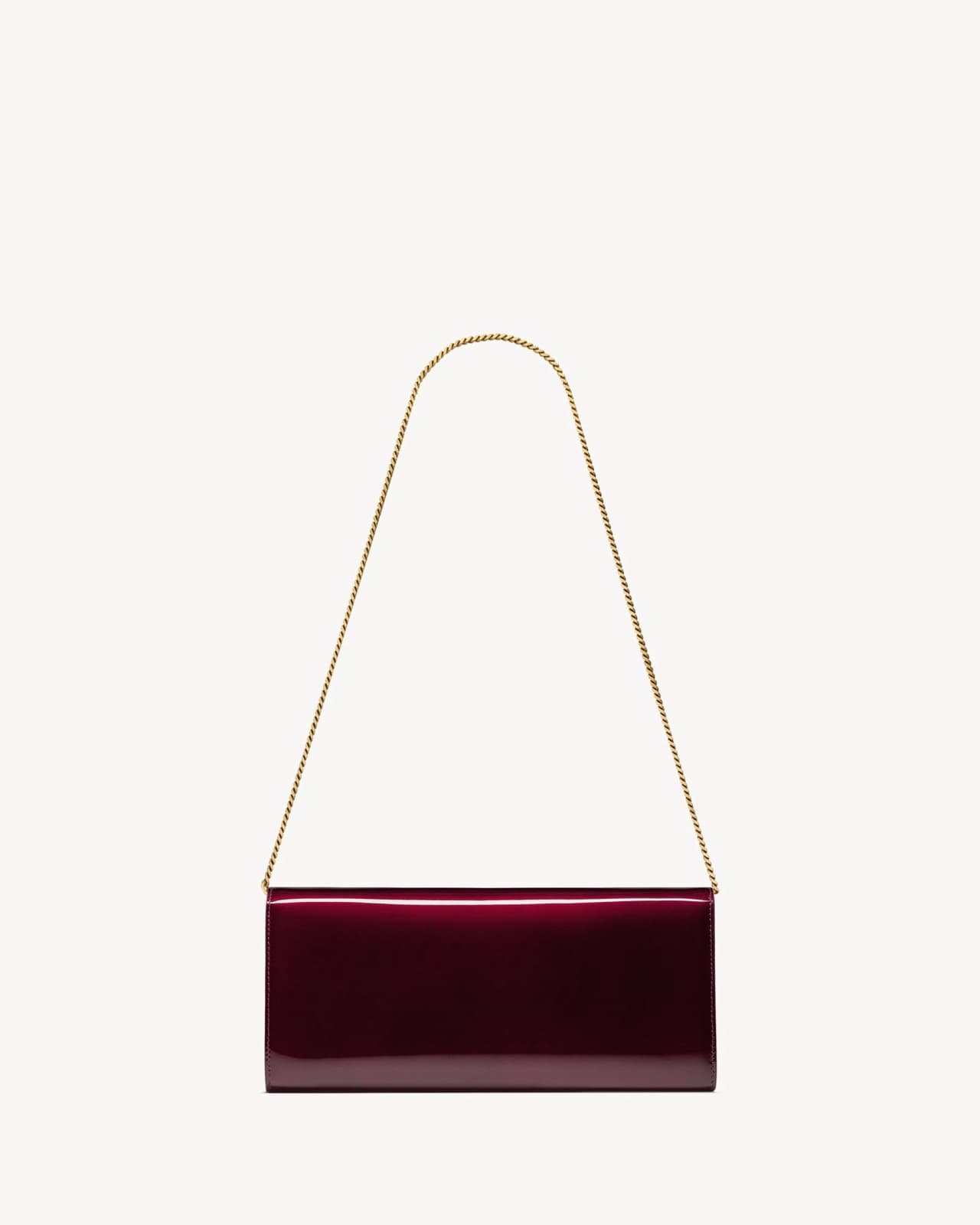 YVES SAINT LAURENT KATE CLUTCH EN CUIR VERNI — vue 3