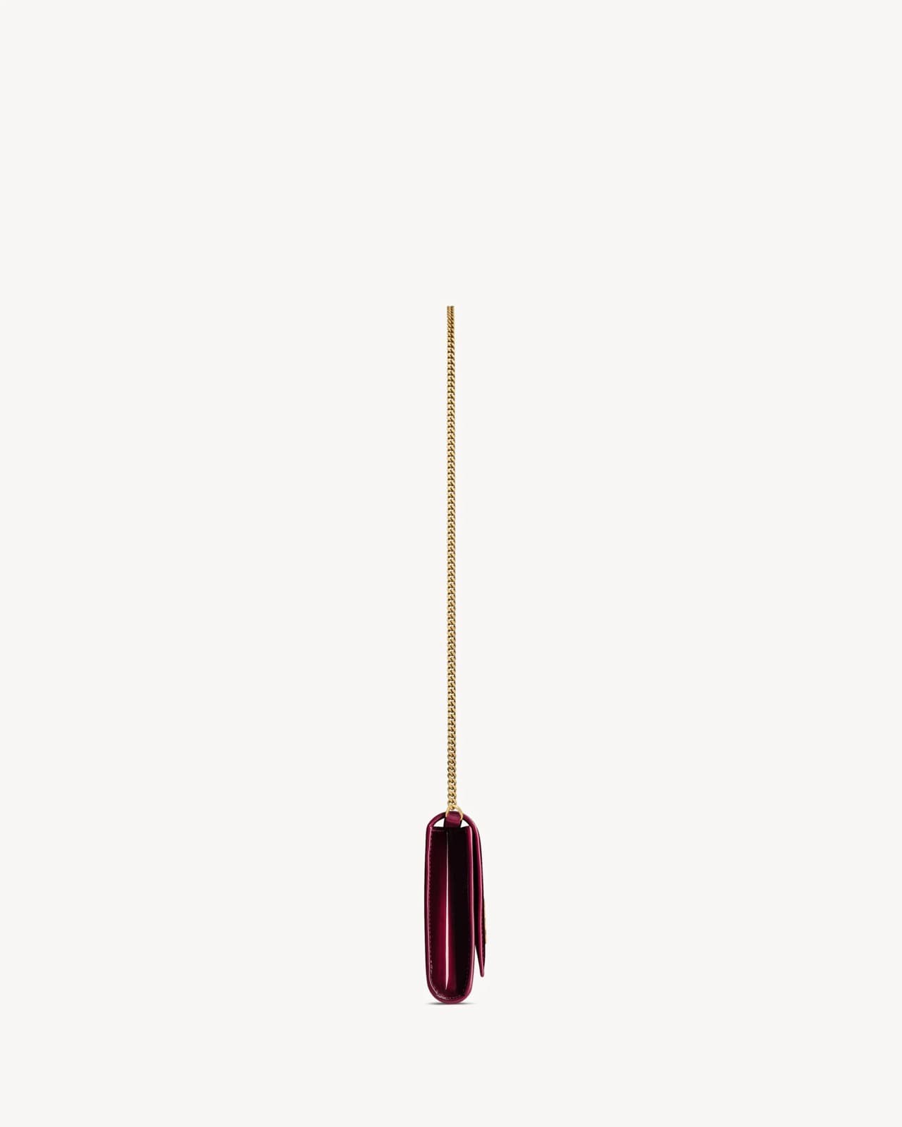 YVES SAINT LAURENT KATE CLUTCH EN CUIR VERNI — vue 4