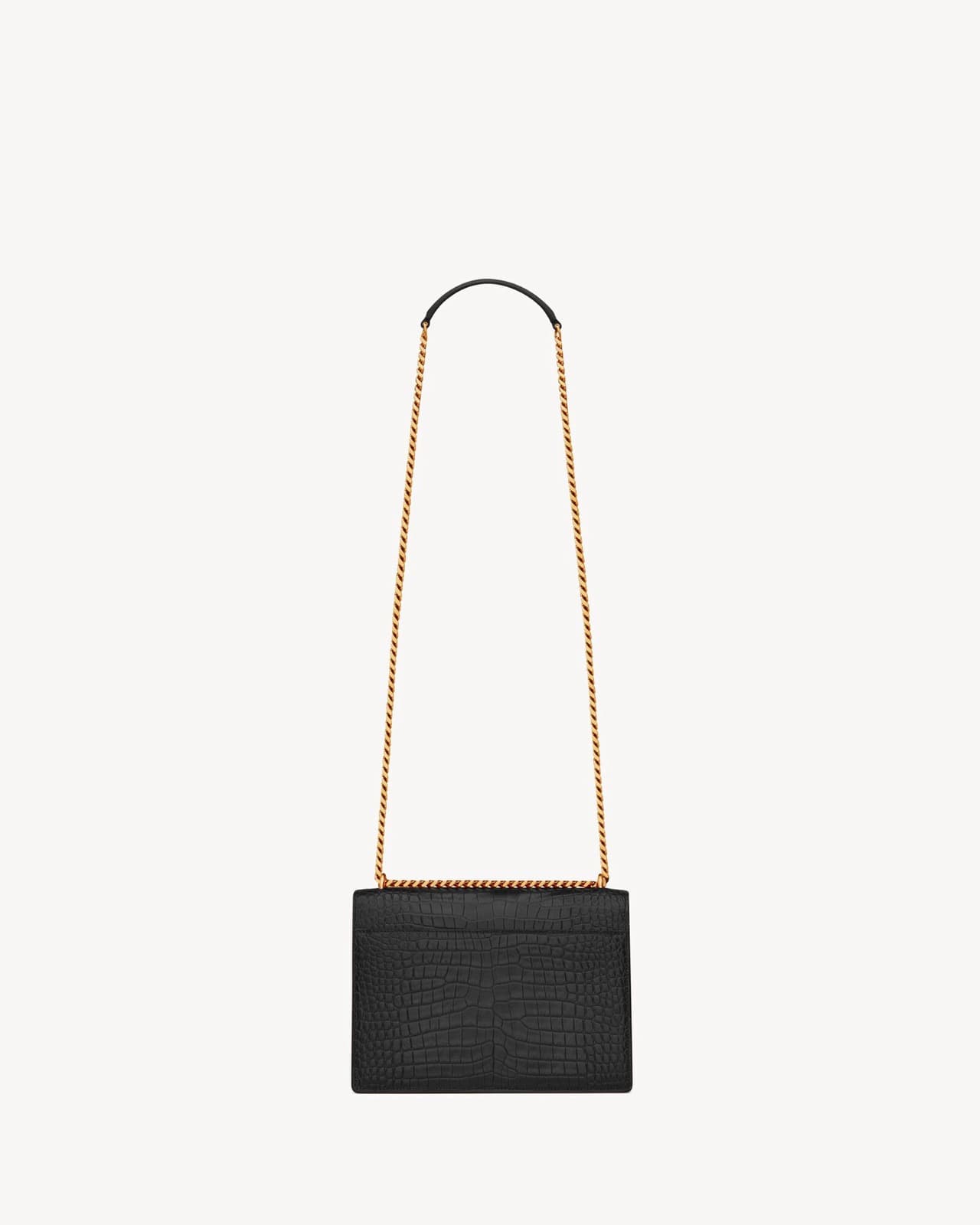 YVES SAINT LAURENT SUNSET MOYEN EN CUIR GAUFRÉ CROCODILE — vue 2