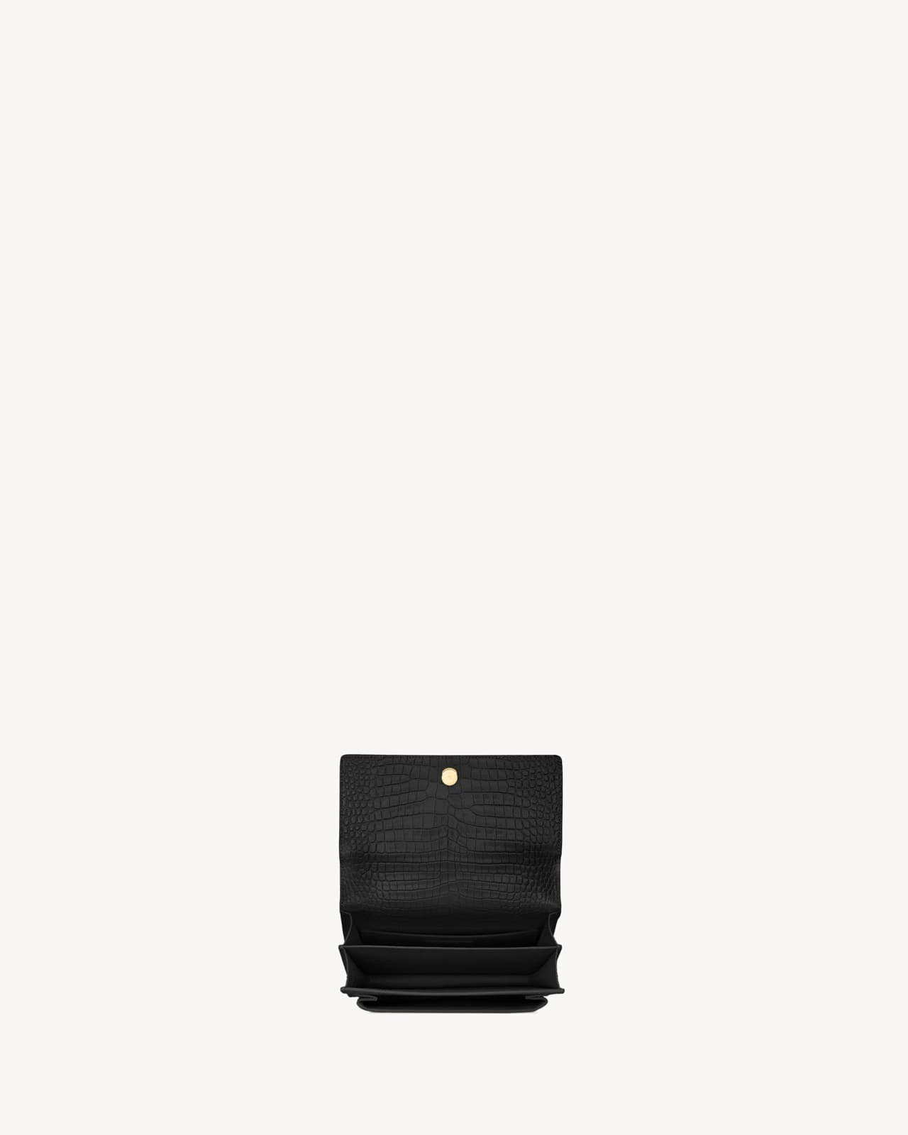 YVES SAINT LAURENT SUNSET MOYEN EN CUIR GAUFRÉ CROCODILE — vue 4