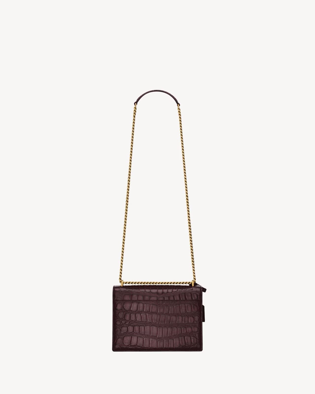 YVES SAINT LAURENT SUNSET MOYEN EN CUIR GAUFRÉ CROCODILE — vue 2