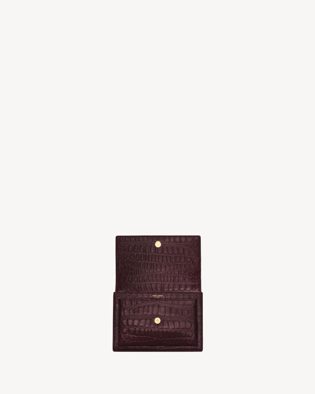 YVES SAINT LAURENT SUNSET MOYEN EN CUIR GAUFRÉ CROCODILE — vue 3