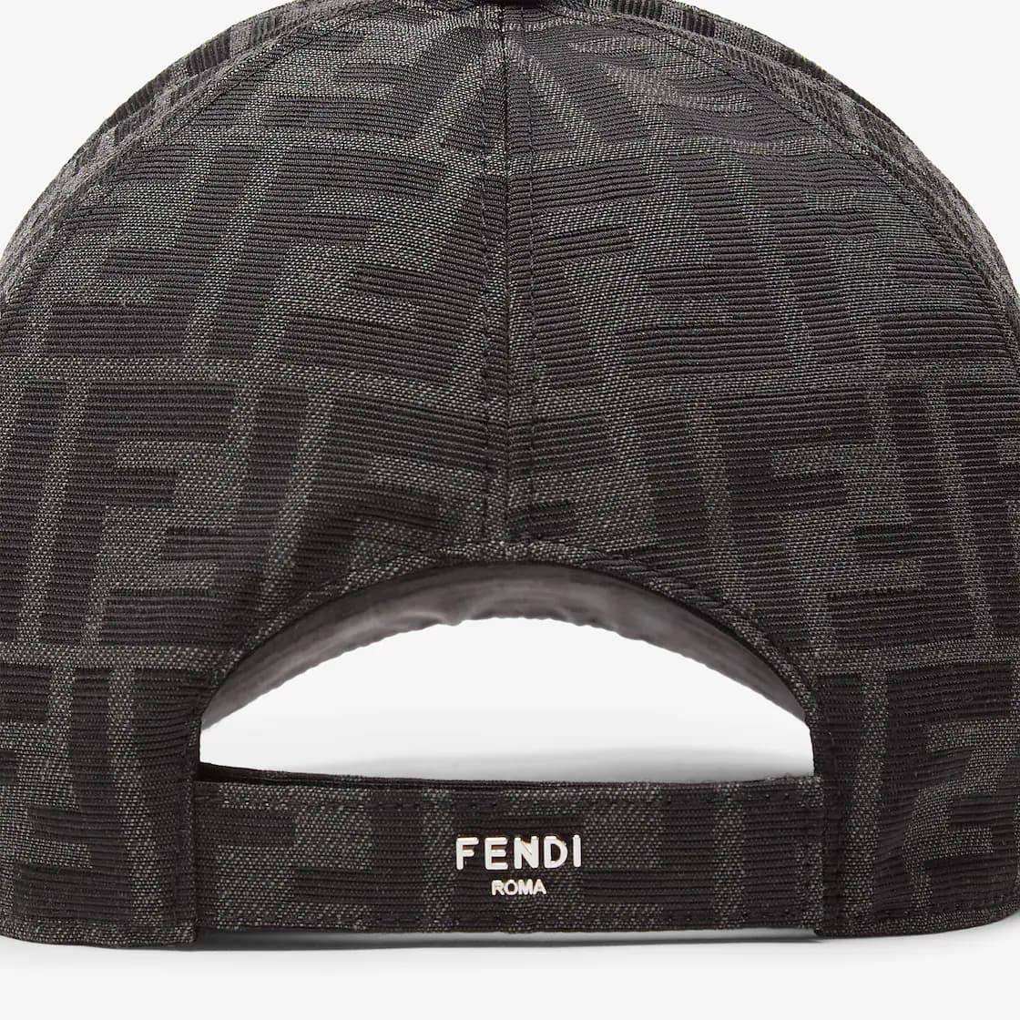 Fendi Casquette de baseball en tissu jacquard FF — vue 2