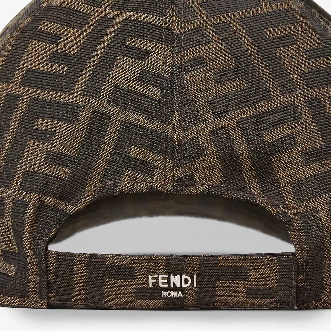Fendi Casquette de baseball en tissu jacquard FF — vue 2