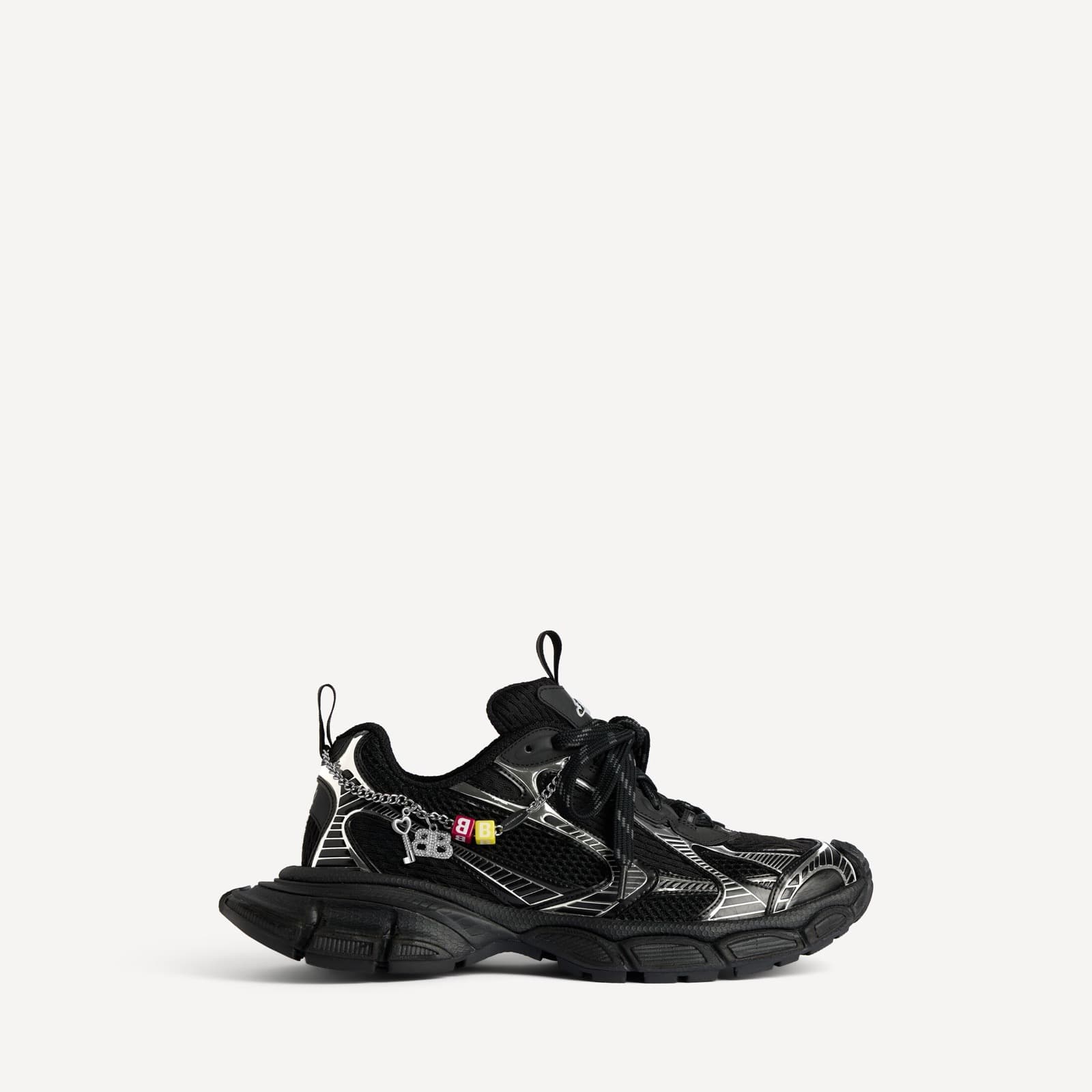 BALANCIAGA SNEAKER 3XL AVEC CHARMS EN NOIR/ARGENT