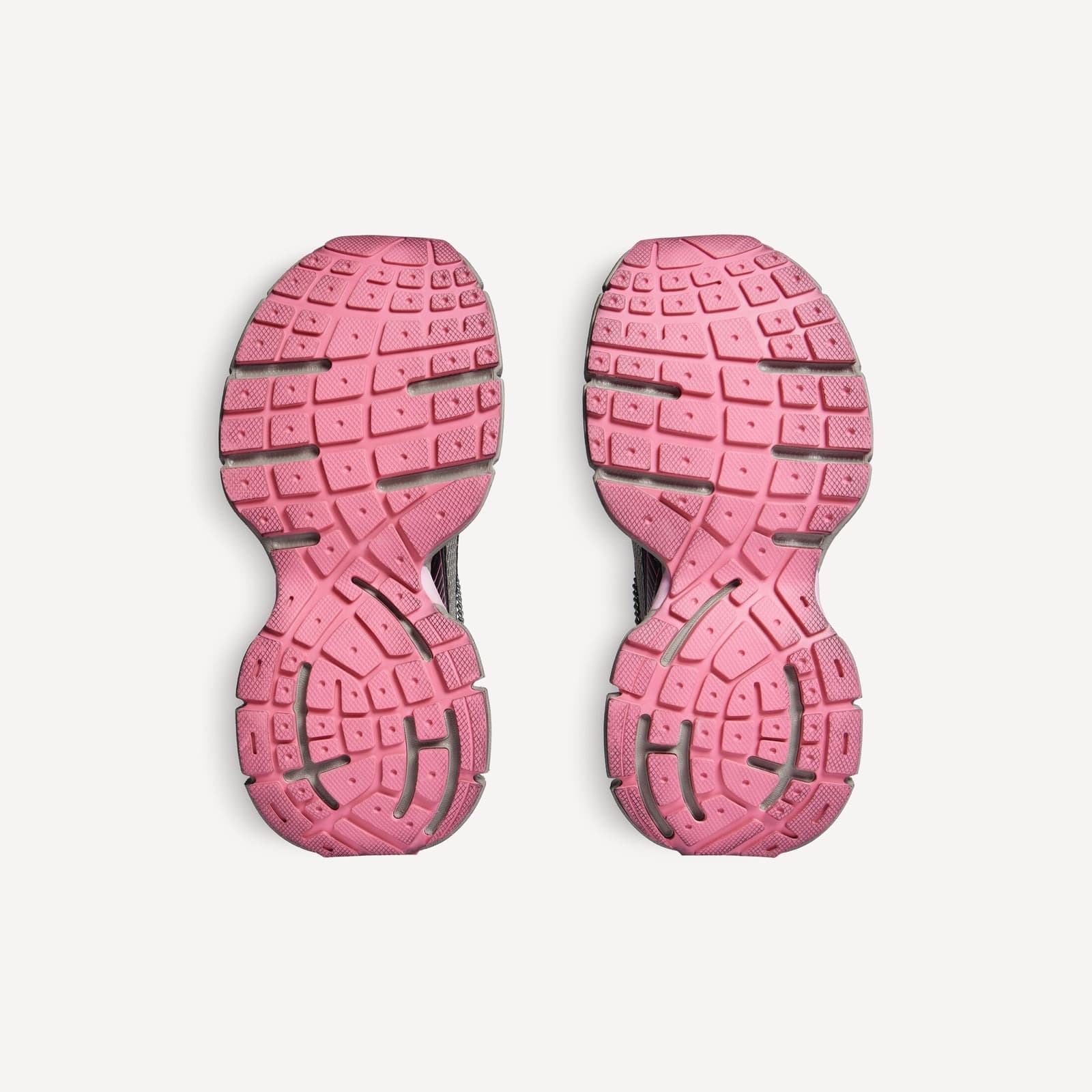 BALANCIAGA SNEAKER 3XL GRADIENT AVEC CHARMS EN GRIS/ROSE — vue 5
