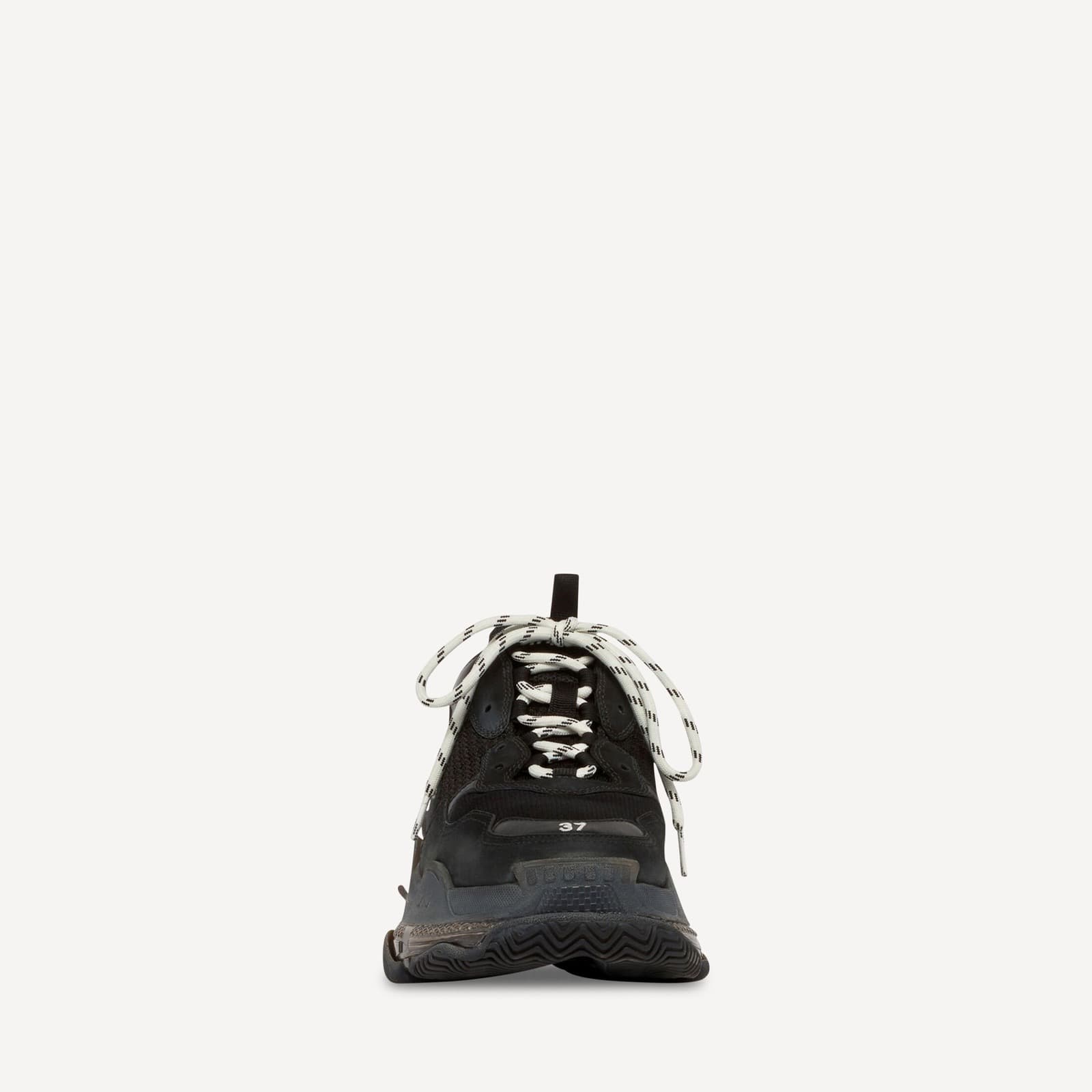 BALANCIAGA SNEAKER TRIPLE S CLEAR SOLE EN NOIR — vue 2