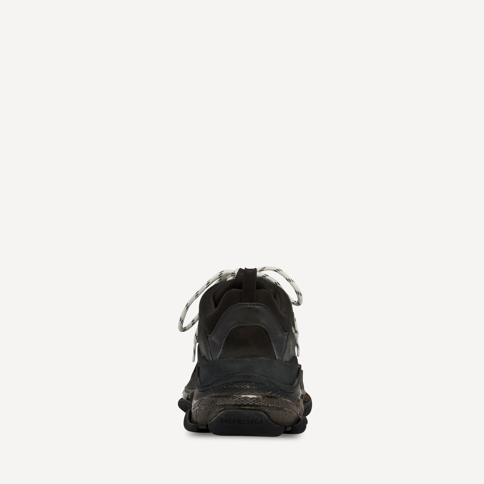 BALANCIAGA SNEAKER TRIPLE S CLEAR SOLE EN NOIR — vue 4