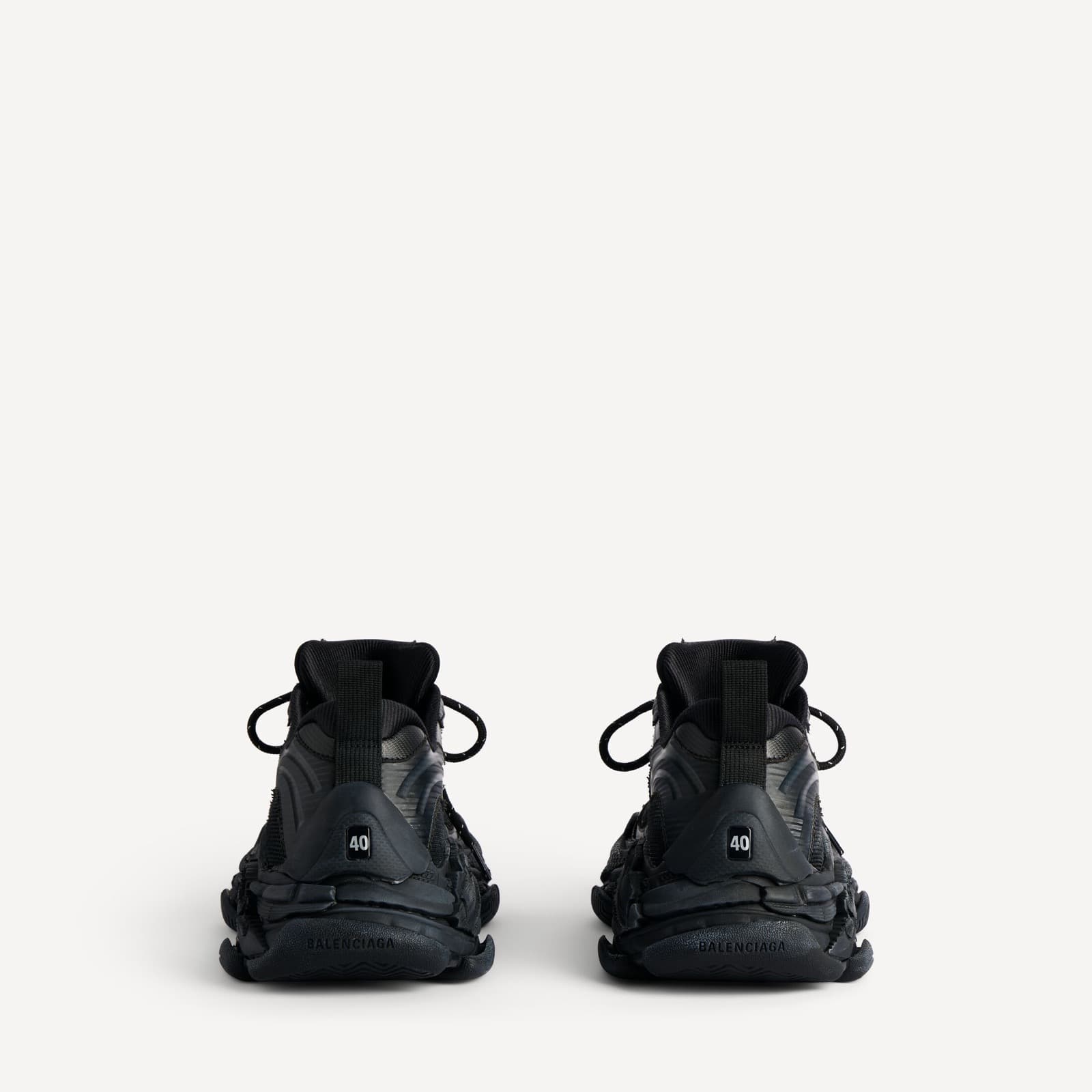 BALANCIAGA SNEAKER TRIPLE S.2 EN NOIR/GRIS FONCÉ — vue 3