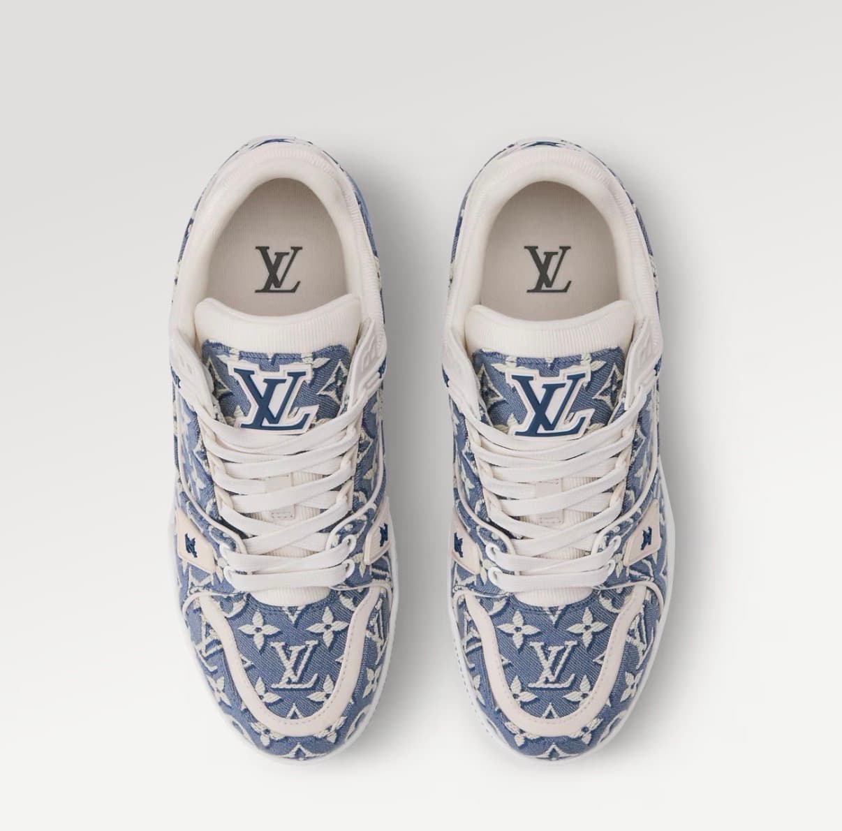 Louis Vuitton Sneaker LV Trainer Couleur bleu — vue 3