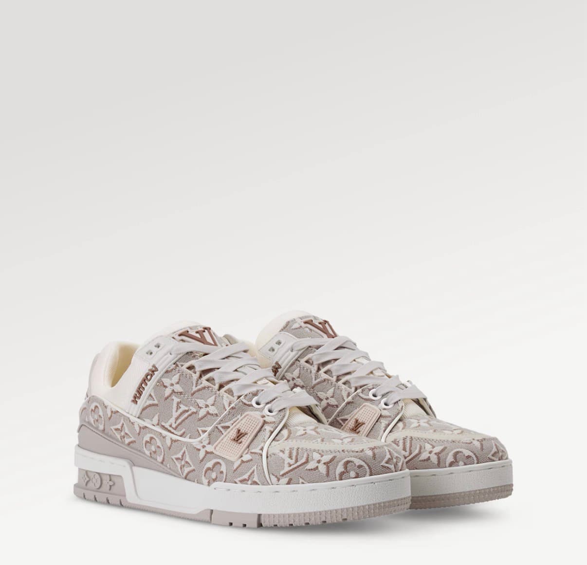 Louis Vuitton Sneaker LV Trainer Couleur Beige — vue 2