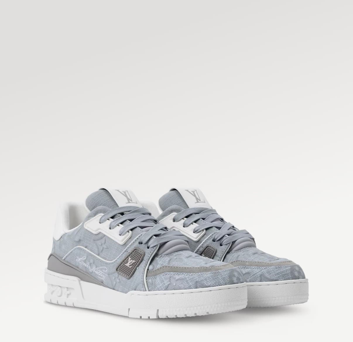 Louis Vuitton Sneaker LV Trainer Couleur Gris — vue 2