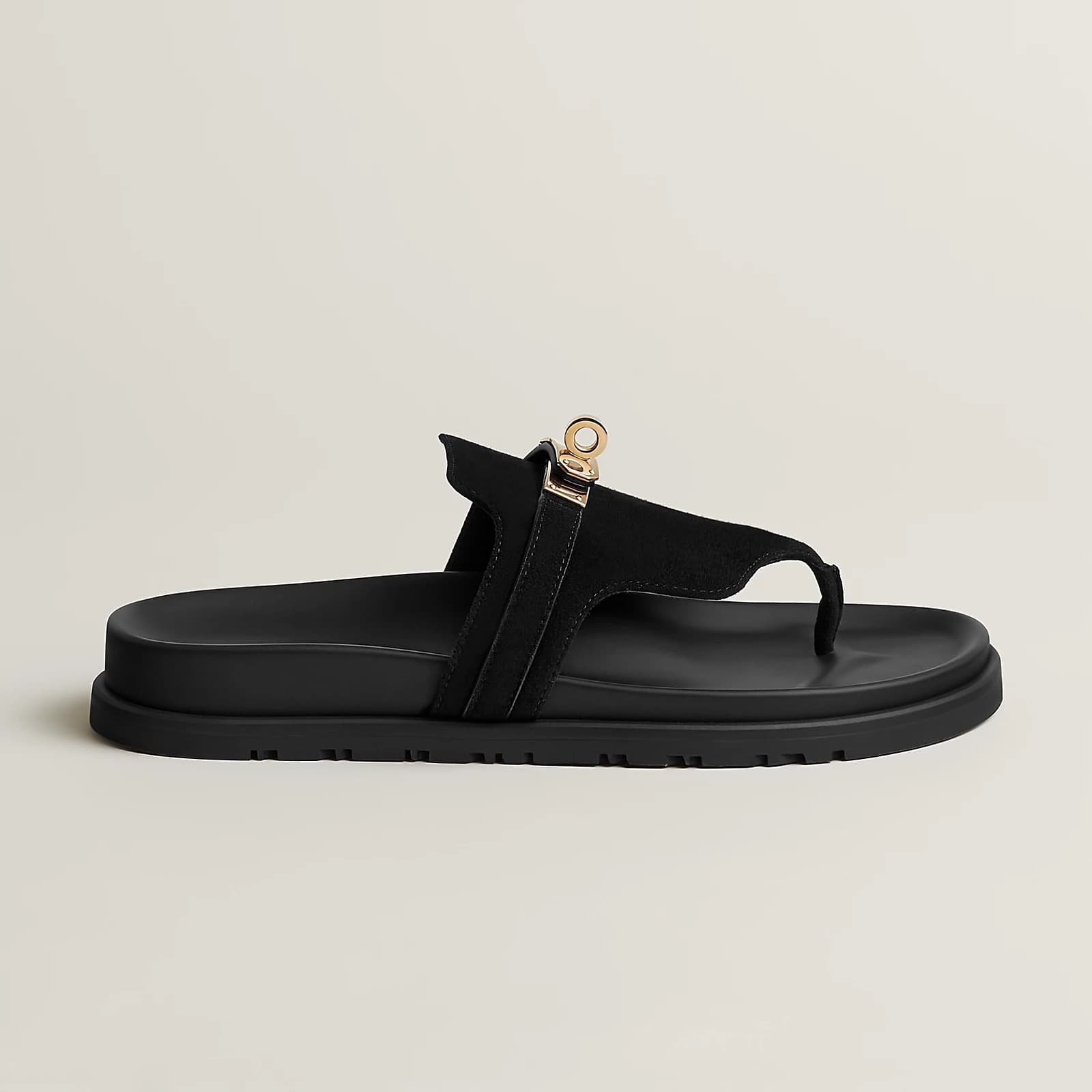 Hermes Sandale Empire Couleur Noir