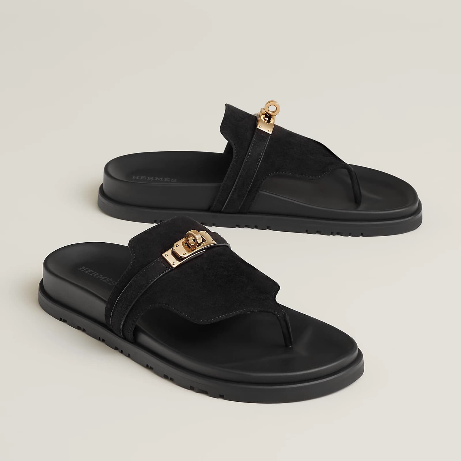 Hermes Sandale Empire Couleur Noir — vue 2