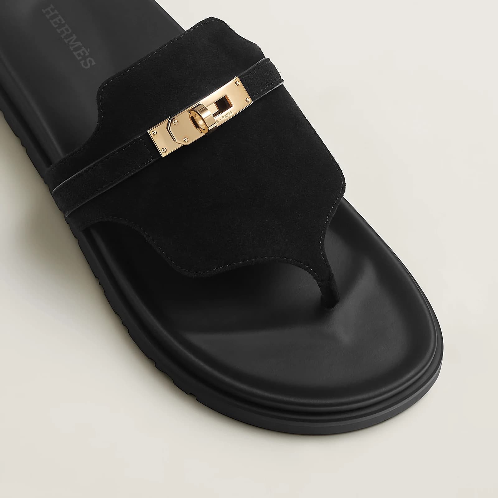 Hermes Sandale Empire Couleur Noir — vue 4