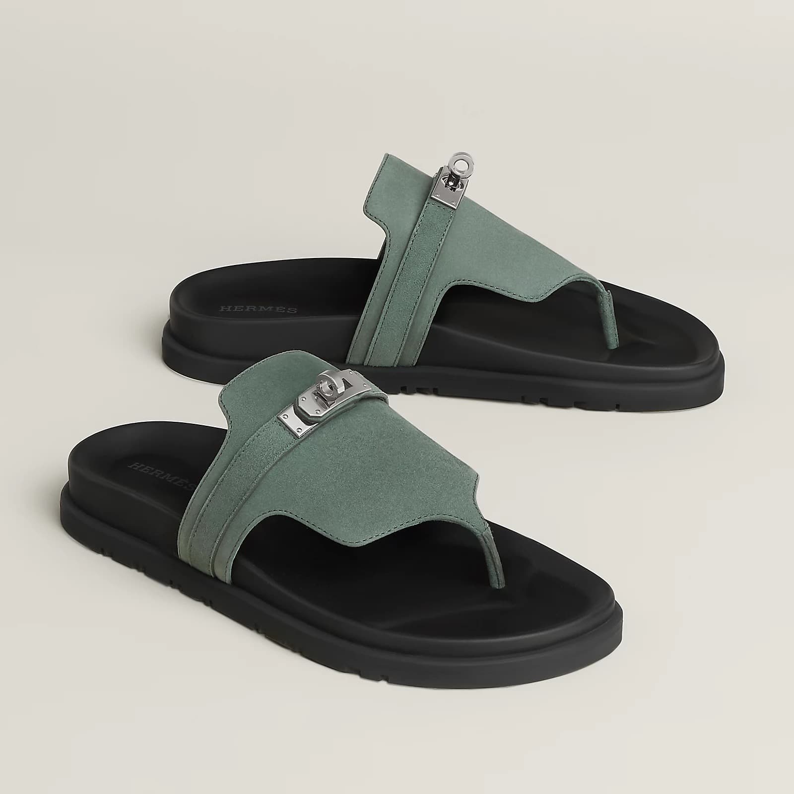 Hermes Sandale Empire Couleur vert Cèdre — vue 2