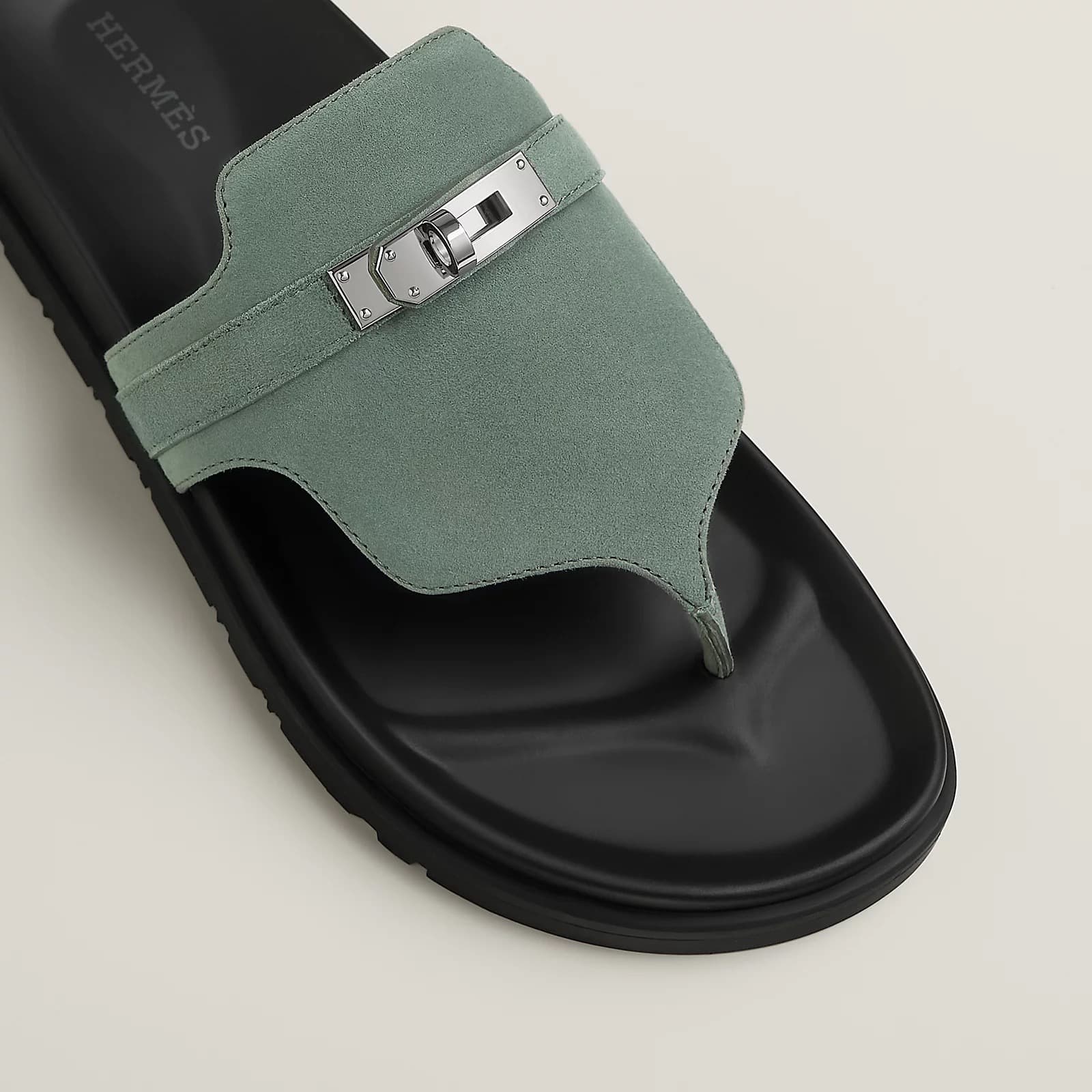 Hermes Sandale Empire Couleur vert Cèdre — vue 4