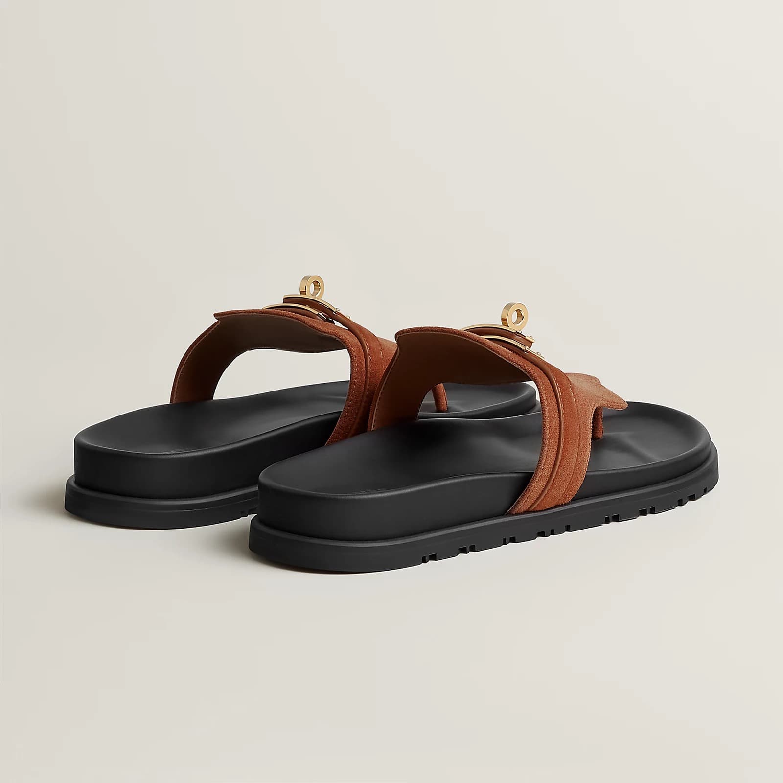 Hermes Sandale Empire Couleur Brun Amourette — vue 3